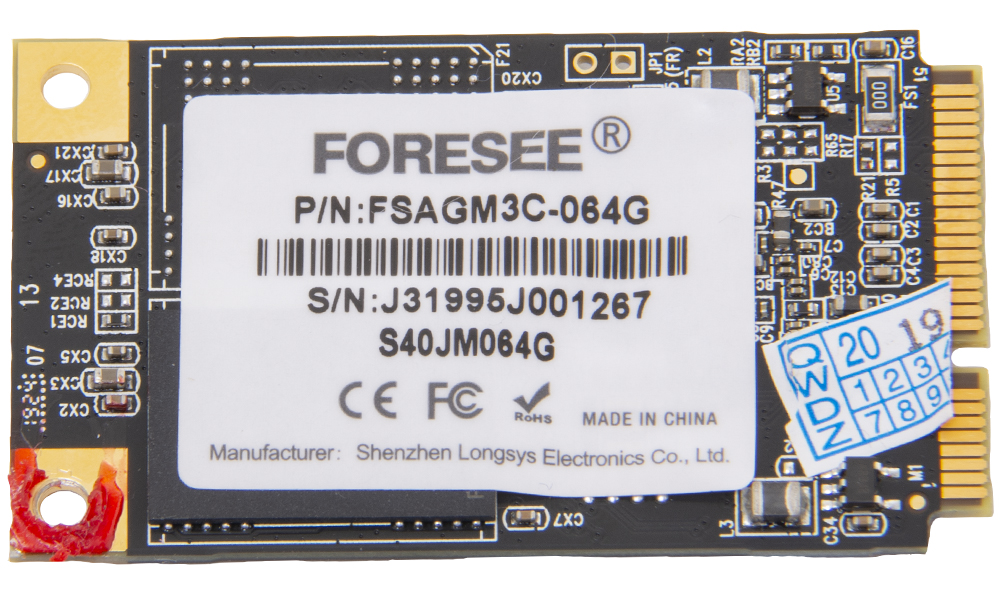Твердотельный накопитель mSATA 64Gb SSD