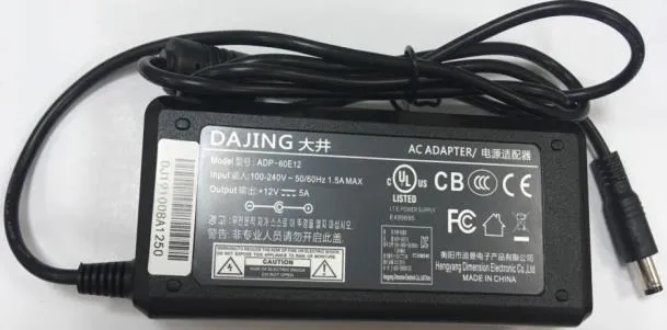 Блок питания 100-240V, 50/60Hz, 1,5A, 12V-5A 60W для POScenter POS100 и POS100-17